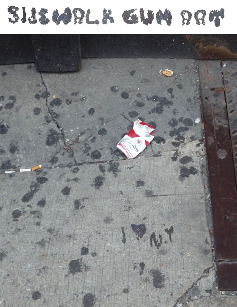 Sidewalk Gum Art